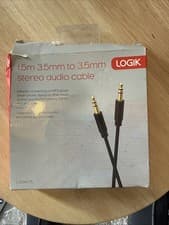 Image of LOGIK L15SAC15 3.5mm to 3.5mm Audio Cable - 1.5 m -gold plated .New