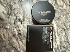 Image of MAC Studio Fix Pro Set + Blur Weightless Loose Powder (DEEP DARK) Brand New 6.5g