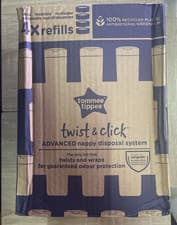 Image of Tommee Tippee Twist and Click Advanced Nappy Bin Original Refill Cassettes, 