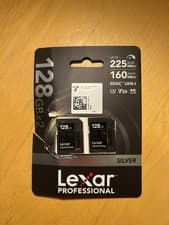 Image of Lexar Professional SILVER 128GB 2-Pack SDXC UHS-I Memory Card, SD Card