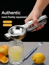 Image of Stainless Steel Manual Citrus Juicer Hand Press for Lemon Orange Fruit Uk | Ebay