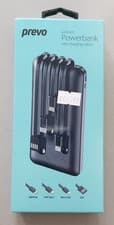 Image of Prevo SP2010 4 Device 10000Mah Portable Power Bank With Charging Cables Black