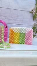 Image of New With Tags Accessorize Hand Beaded, Purse Bag