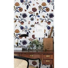 Image of Abstract floral Modern pattern wall Geometric Non-Woven wallpaper Traditional