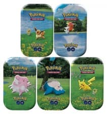Image of Pokémon TCG Pokémon Go Mini Tin Bundle Full Art Set Five Tins New and Sealed