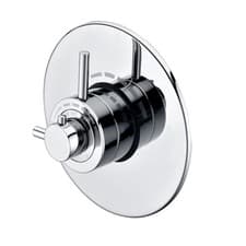 Image of Modern Concealed Shower Mixer Valve Thermostatic Concentric Azure Chrome