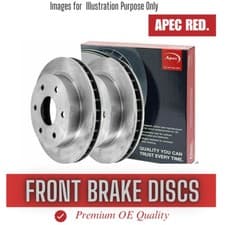 Image of Brake Discs Pair Front FOR VAUXHALL MOKKA 1.6 12->ON Diesel Petrol Apec