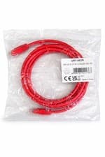 Image of Cat5e Ethernet Cable 2m Red RJ45 Patch Lead URT-602R Cheapest on eBay