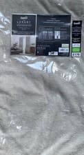 Image of Dunelm Luxury Vintage Chenille Silver Grey Soft Chenille Eyelet Curtains 90"x72"