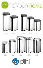 Image of Kitchen Sensor Waste Bin Home Office Trashcan Touchless Various Sizes & Colours