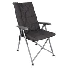 Image of High Back Padded Reclining Camping Chair with Carry Bag Folding Chairs