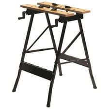 Image of Heavy Duty Folding Work Bench with Vice Portable Sturdy Steel Work Table DIY