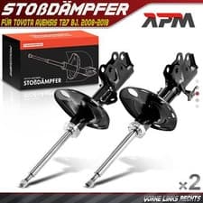 Image of 2x Gas Shock Absorber Front Left Right for Toyota Avensis T27 2008-2018
