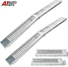Image of 2X Steel Foldable Loading Ramps Heavy Duty For Motorbike Quad Van 400kg 1.8M