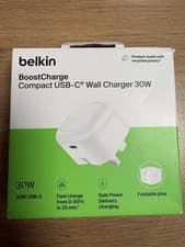 Image of Belkin BoostCharge Compact USB-C Wall Charger 30W (WCA008myWH)