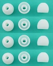 Image of 12 M White Eartips Earbuds for Monster Beats Dr. Dre Tour, urBeats, Powerbeats