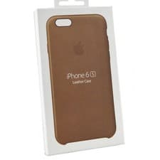 Image of Genuine official Apple Natural European Leather Back Cover Case for iPhone 6/6S 