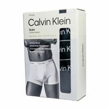 Image of Calvin Klein Icon Boxer Trunks 3 Pack in 2 Colours and 3 Sizes
