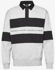 Image of Scotch & Soda Sweatshirt Technical Woven Polo XL BNWT RRP £90 Light Grey Melange