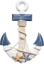 Image of BLLREMIPSUR Anchor Wall Hanging Decor, Nautical Anchor Ship, Sea Anchor Ornamen