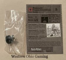 Image of Axis & Allies Miniatures D-Day Wehrmacht Veteran Infantrymen #39/45 NEW A&A Mini