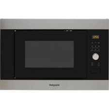 Image of Hotpoint MF25GIXH 900 Watt 25 Litres Built In Microwave Stainless Steel Effect