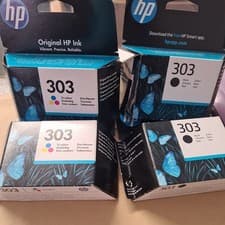 Image of HP 303 Ink Cartridges BUNDLE  2 xBlack 2 x Tri Colour EXPIRED 2022 and June 2025