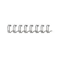 Image of Fellowes Wire Binding Combs 6mm Black (Pack of 100) 53218