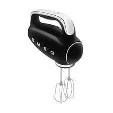 Image of SMEG HMF01BLUK RETRO 50'S STYLE HAND MIXER 9 SPEEDS 250W BLACK