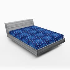 Image of Space Fitted Sheet Night Sky with Stars Planets