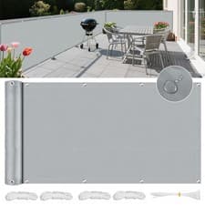 Image of Garden Privacy Screen Waterproof Fence Balcony Shade Windbreak Shade Screening