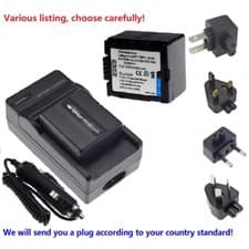 Image of 7.2V Li-ion Battery or charger for HITACHI DZ-BP07PW DZ-BP14S DZ-GX5060E Camera