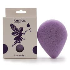 Image of Konjac Natural Teardrop Sponge - Lavender