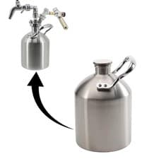 Image of 304 Stainless Steel Beer Growler Single Walled Lightweight Keg for Sports