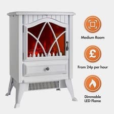 Image of White Stove Heater - 1800W