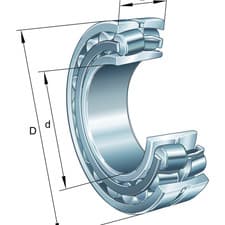 Image of 22215-E1-K FAG 75 x 130 x 31 mm SPHERICAL ROLLER Spherical roller bearing (X-...
