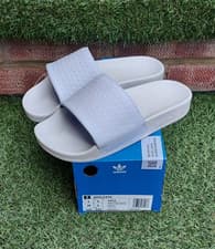 Image of adidas Originals Adilette Slides - Triple White - Sizes UK 4,5,6 - RRP £65