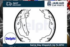 Image of DELPHI LS1961 Brake Shoe Set Rear Fits Citroën Opel Peugeot Suzuki Toyota