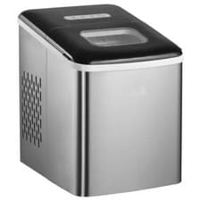 Image of HOMCOM 800-075V70 1.8L Mini Countertop Ice Machine - Silver/Black