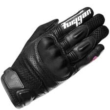 Image of Furygan Ladies Motorbike Motorcycle Ventilated Mixed TD12 Evo Gloves - Black