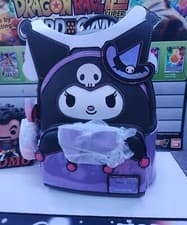 Image of Loungefly NYCC 2023 Sanrio Kuromi  Cosplay Mini Backpack& My Melody Coin Bag NWT