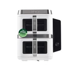 Image of Salter VertiCook View Air Fryer – 9L, 2 Drawers, 12 Functions, PFAS-Free, White