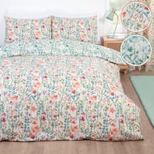 Image of ILIV Duvet Cover Set Floral Bedding Reversible with Flowers Quilt Cover Bed Set