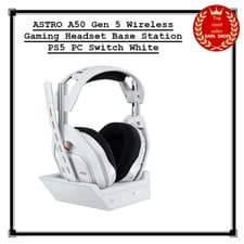 Image of ASTRO A50 Gen 5 Wireless Gaming Headset Base Station PS5 PC Switch White