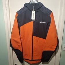 Image of ADIDAS TERREX Xperior Hybrid Rain.RDY Jacket Orange and Black BNWT size L