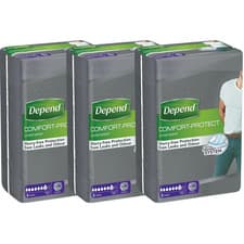 Image of Depend Comfort Protect Incontinence Underwear for Men L/XL -9 Pants- Pack 3