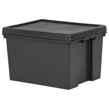 Image of Wham Bam 45L Heavy Duty Storage Box Black Single 3-Pack 5-Pack