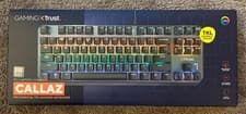 Image of Trust Gaming GXT 834 Callaz Mechanical UK Keyboard TKL PC Black Red Switches