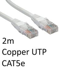 Image of Rj45 M To Rj45 M Cat5e 2M White Oem Moulded Boot Copper Utp Network Cable