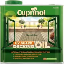 Image of Cuprinol UV Guard Decking Oil - Water Based - 2.5 and 5 Litres - All Colours
